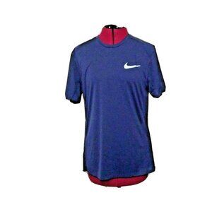 Nike Dri-FIT Running Top Women’s Medium Blue Short Sleeve Mesh Sides Athletic